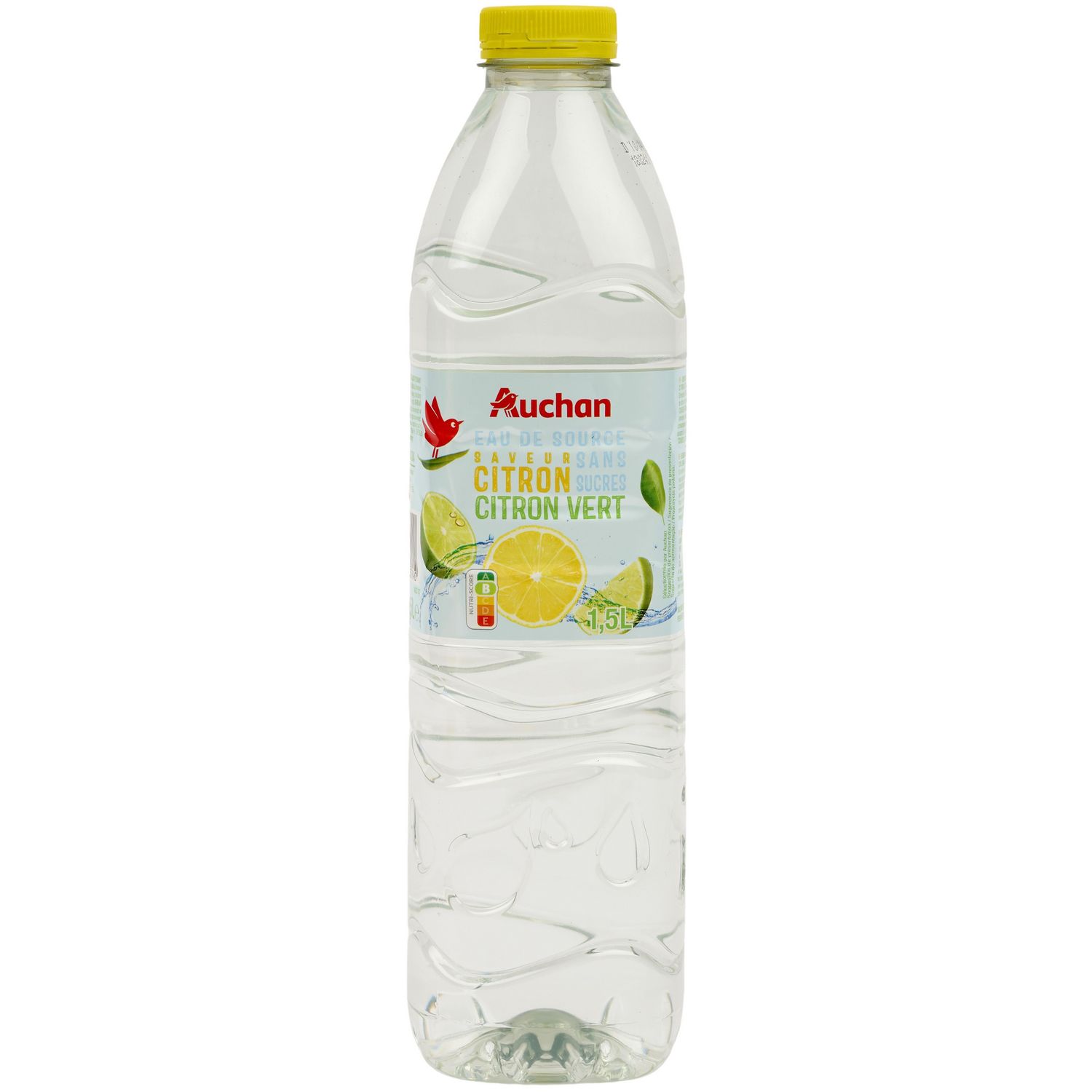 Boisson à base d'eau de source arômatisée au citron et citron vert