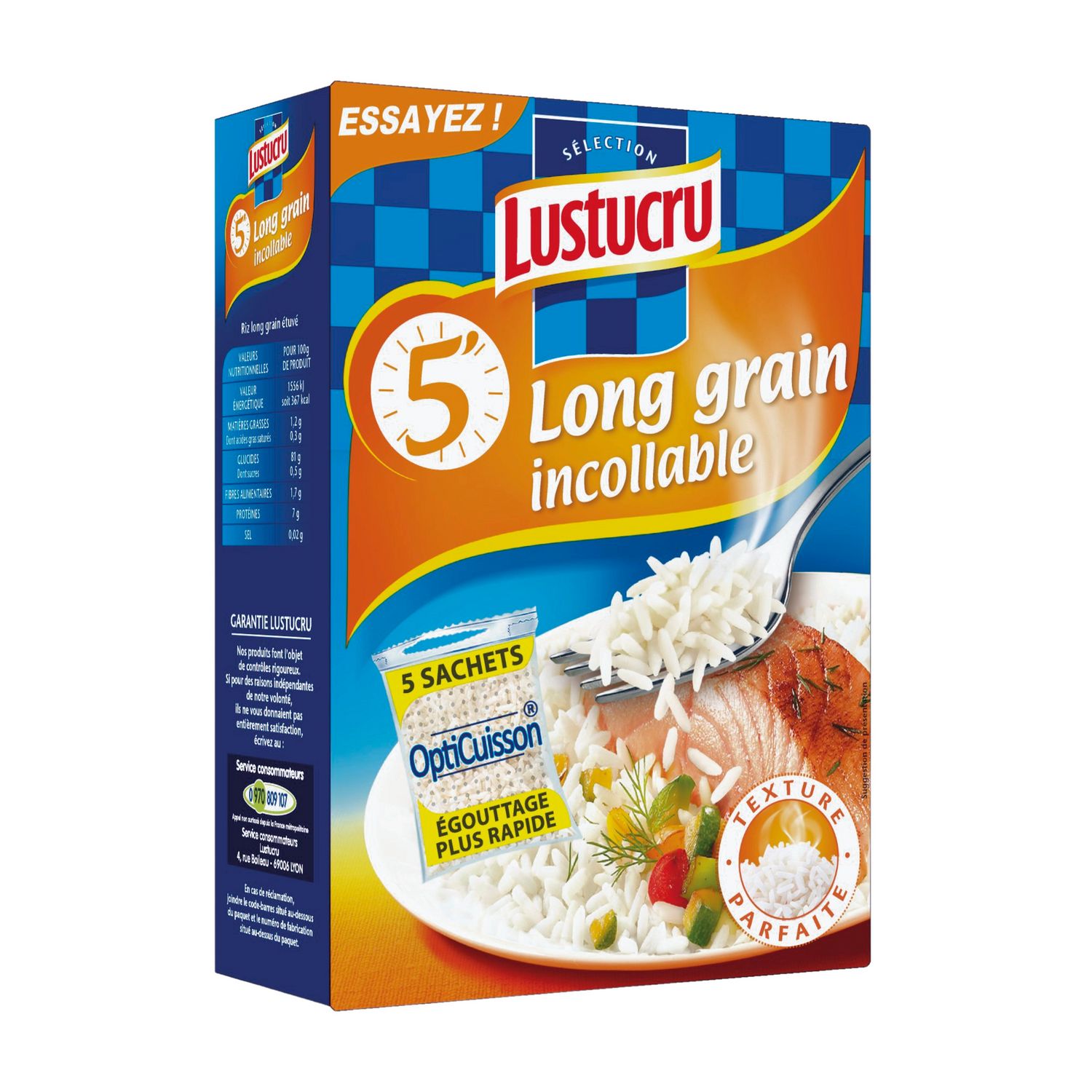 Riz à grains longs Uncle Ben's Express 250g (paquet de 6) : :  Epicerie