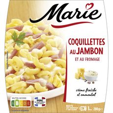 MARIE Coquillettes au jambon et fromage sans couverts 1 portion 280g