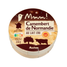 AUCHAN MMM! Camembert de Normandie AOP 250g