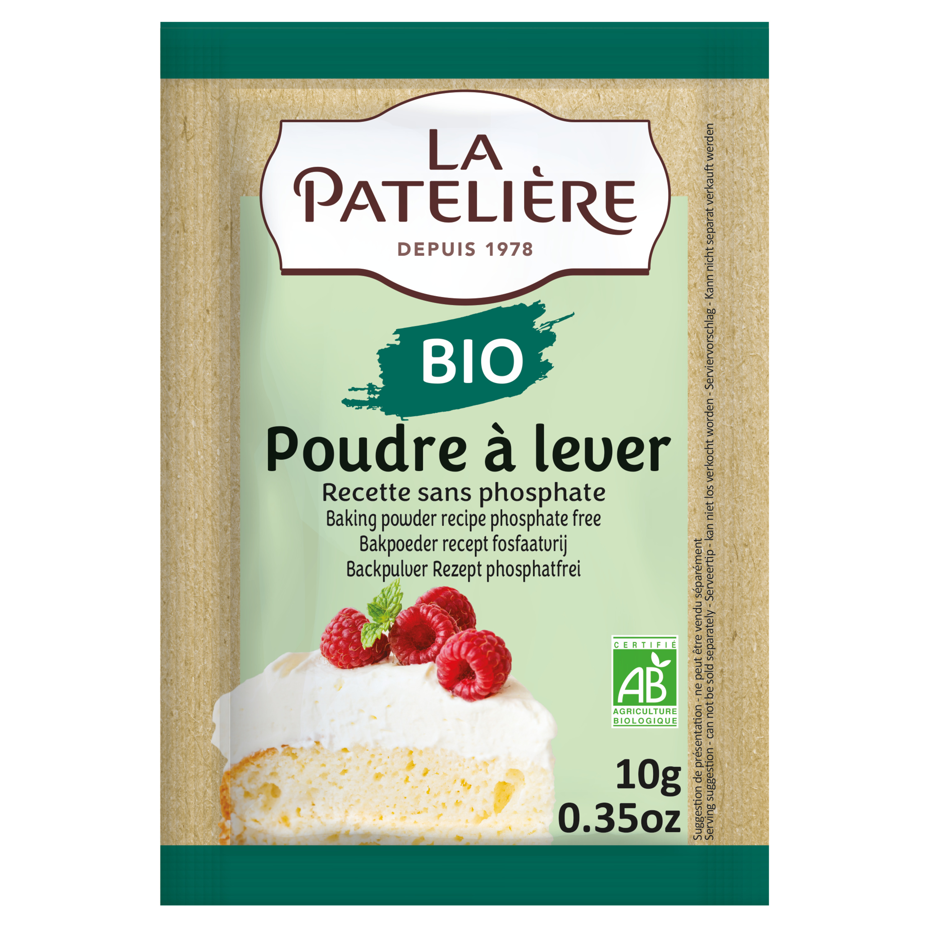 Levure sans gluten bio La Pateliere