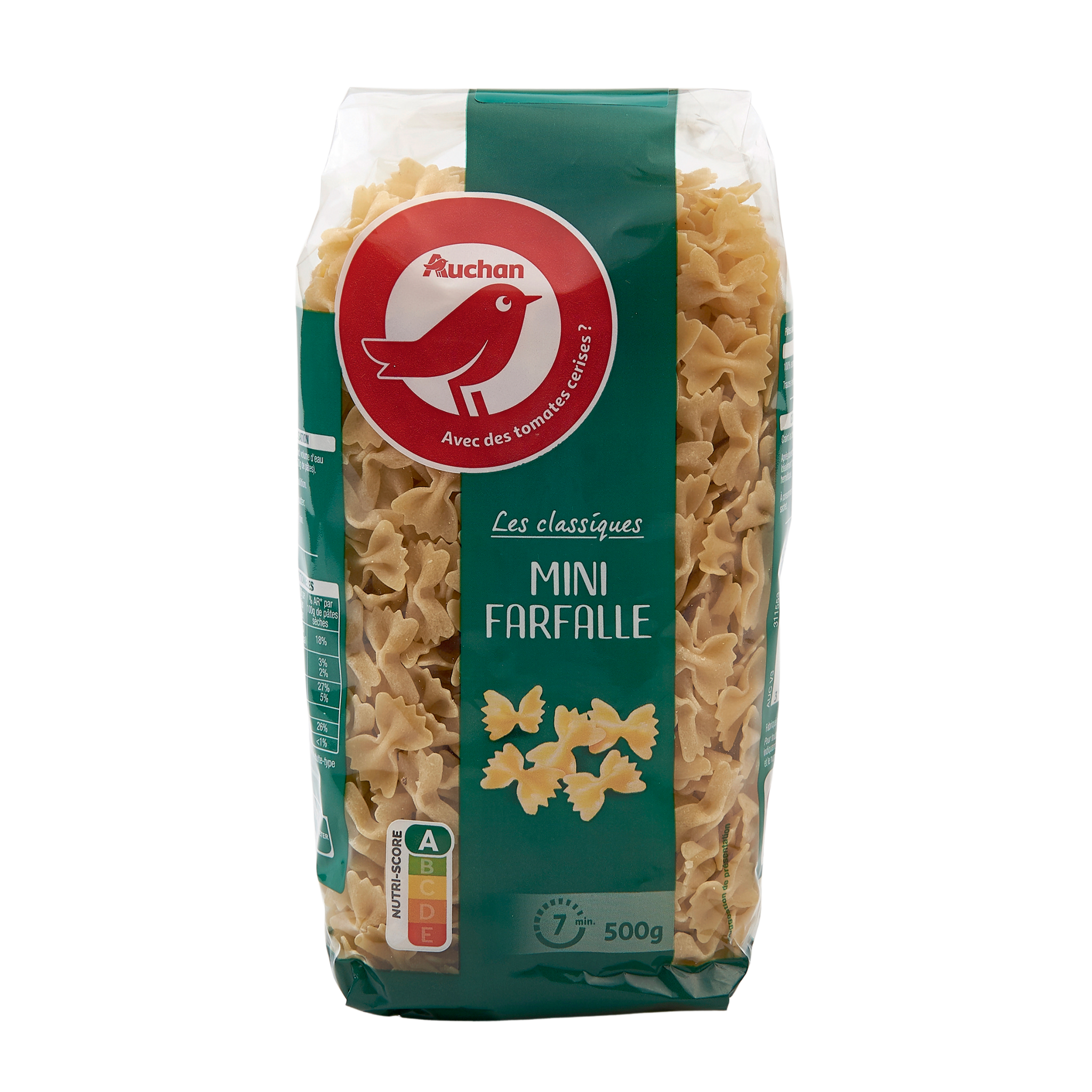 AUCHAN Mini farfalle 500g pas cher 