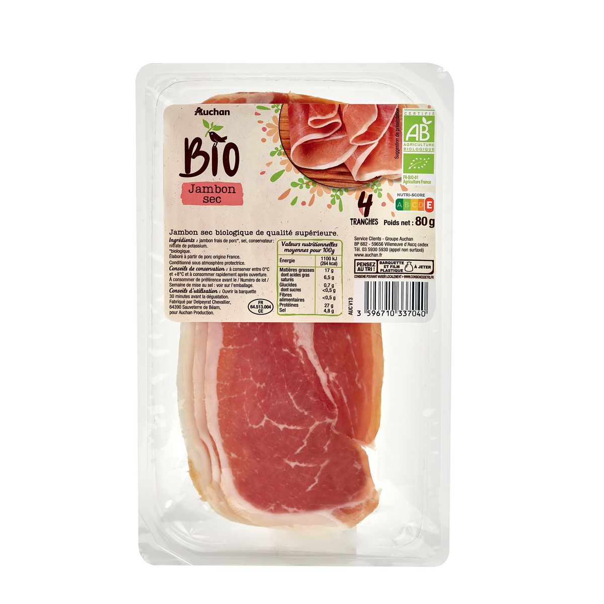 Jambon cru Bio