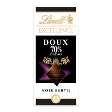 LINDT Excellence tablette de chocolat noir dégustation subtil 70% 100g