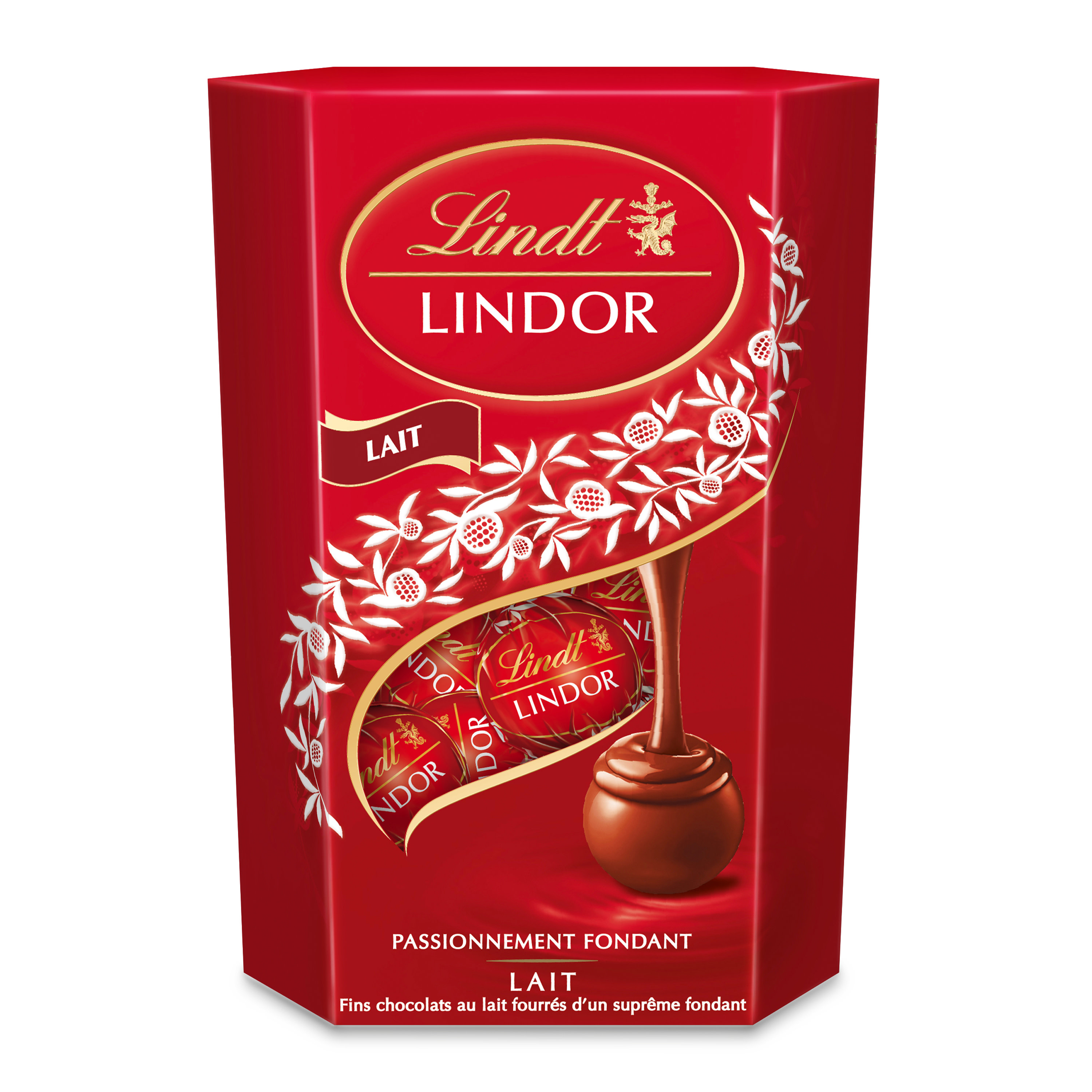 LINDT Lindor boules de chocolat au lait 200g pas cher 