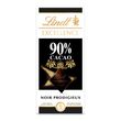 LINDT Excellence tablette de chocolat noir dégustation prodigieux 90% 100g
