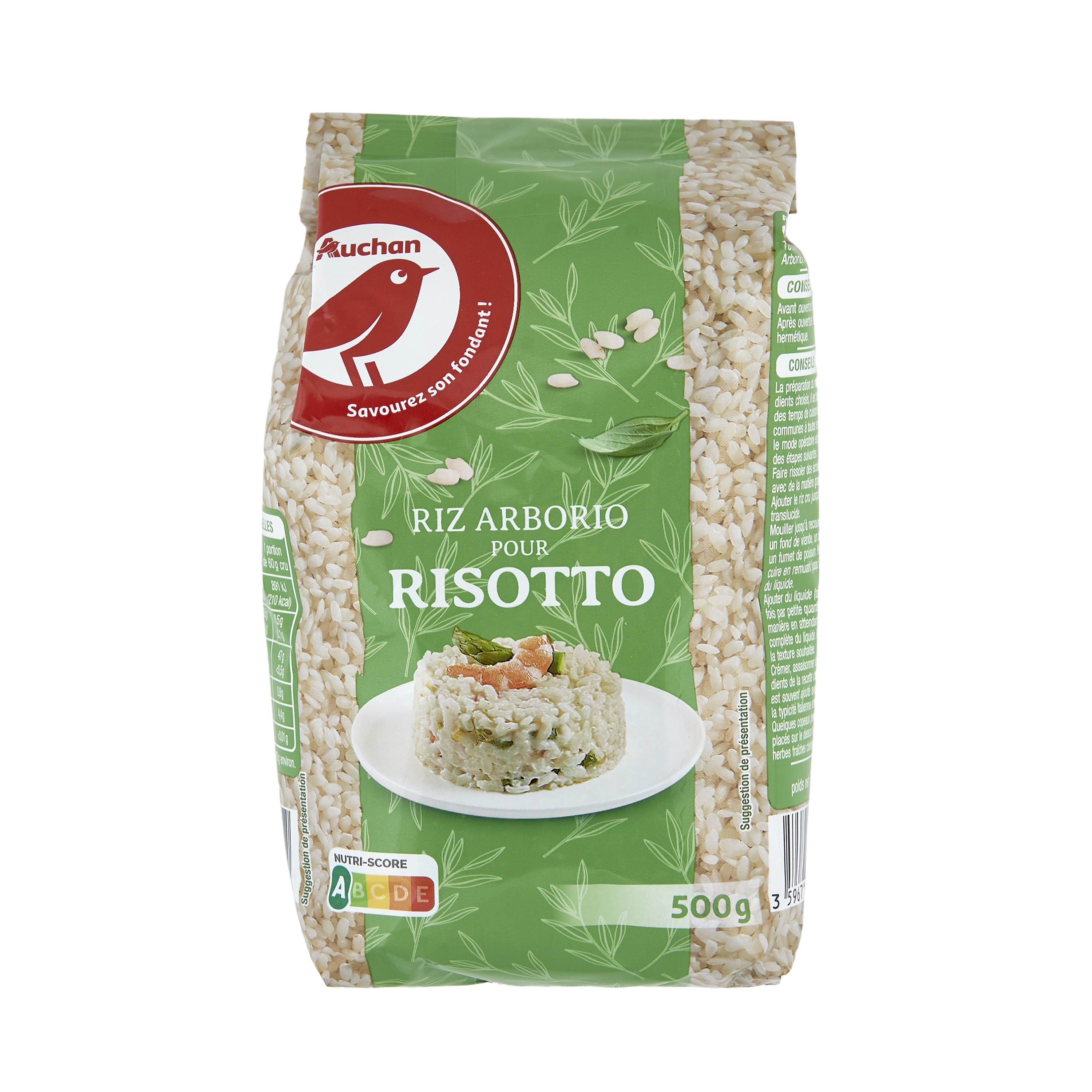 Riz arborio pour risotto 500gITINERAIRE DES SAVEURS- KIBO