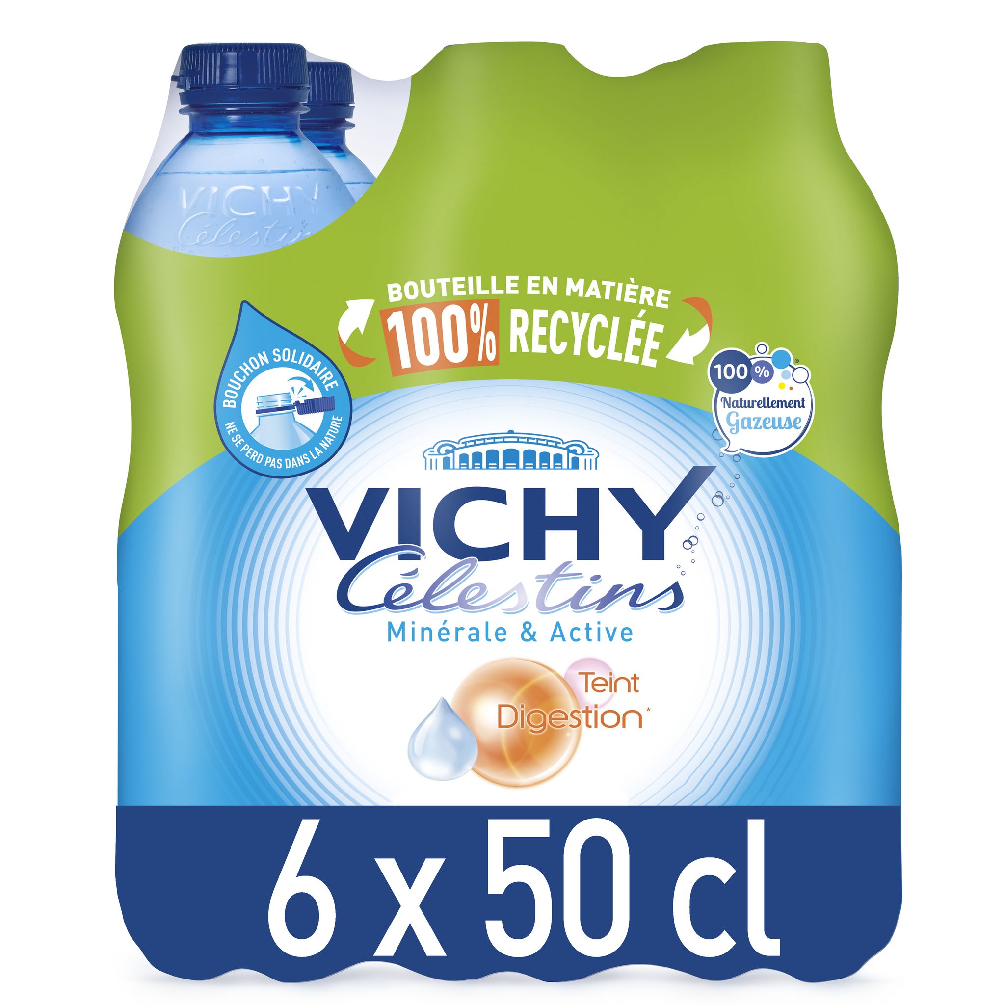 BOUTEILLE VERRE 1L BOUCHON VICHY