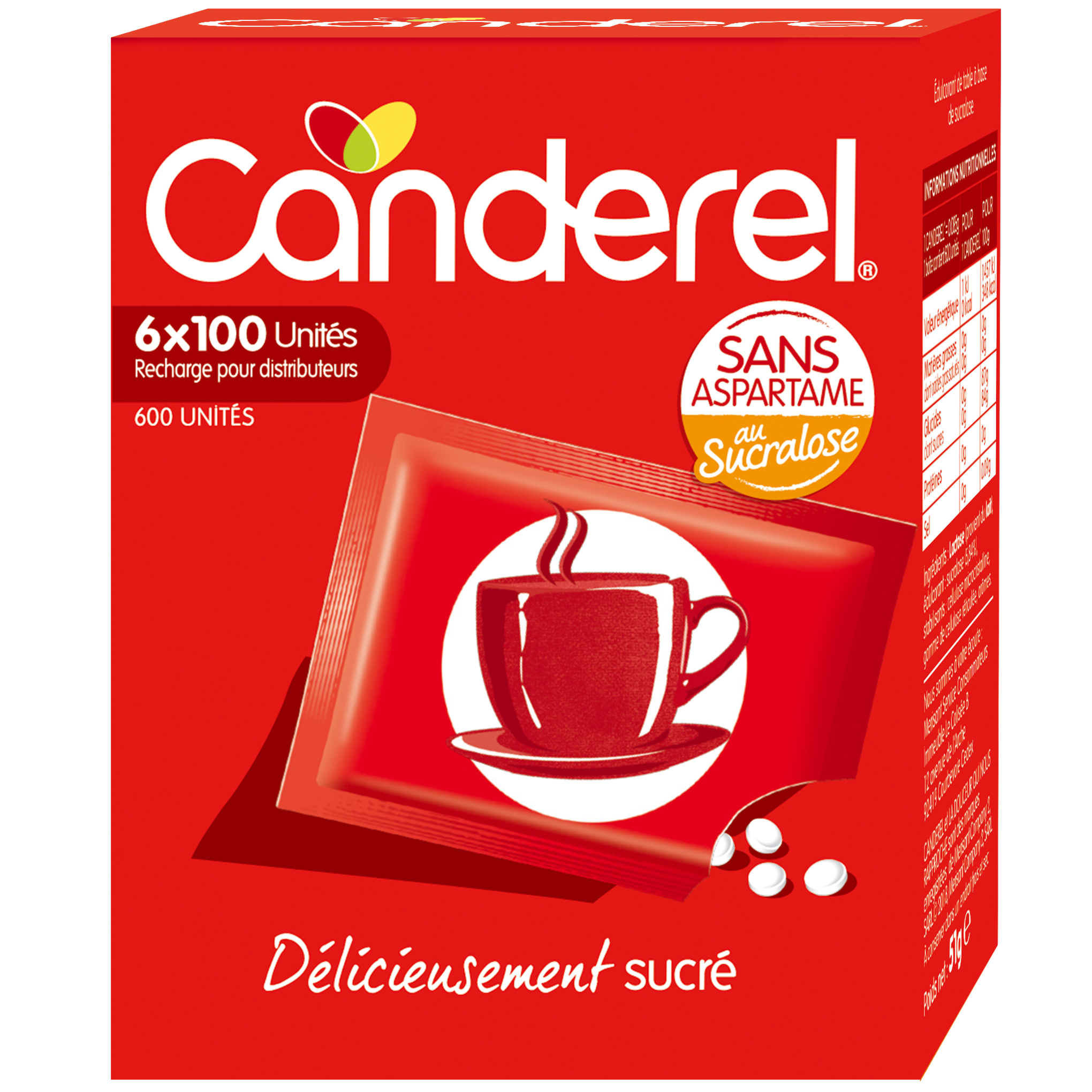 Sucralose au bon goût sucré - Canderel - 6,8 g