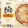 AUCHAN BIO Pizza 3 fromages cuite au feu de bois 2 personnes 380g