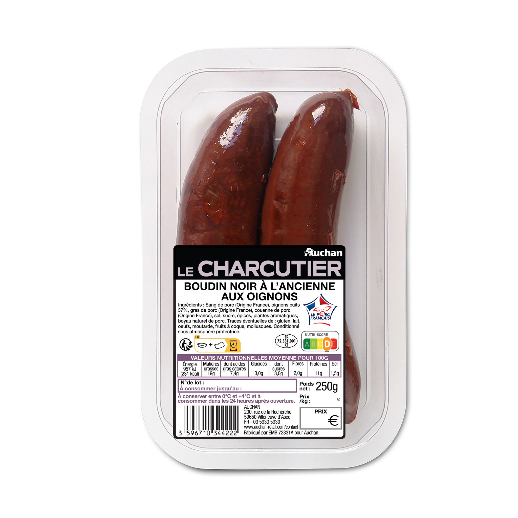 Boyaux naturel de porc 60 Mètres pour saucisse, boudin