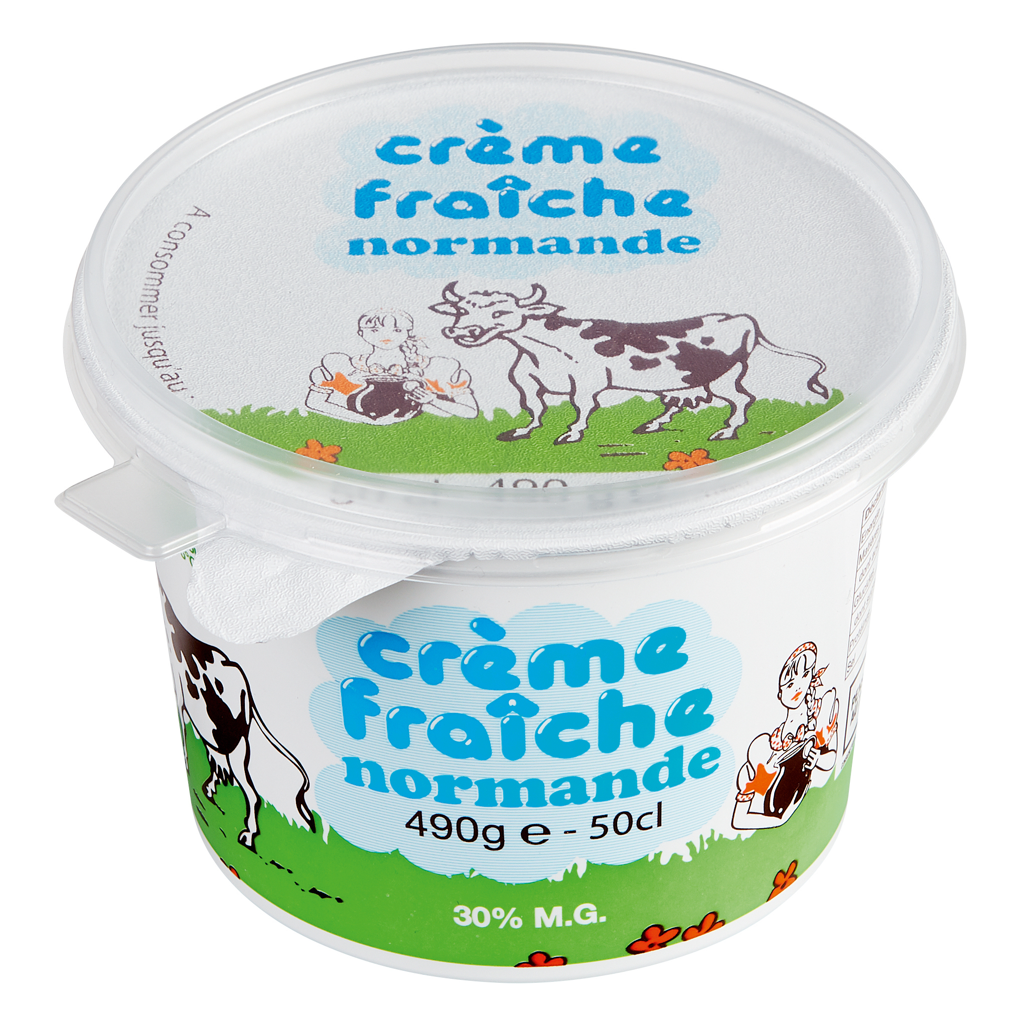 Crème légère fluide Normandie 15%mg 20cl, Crèmes fraîches