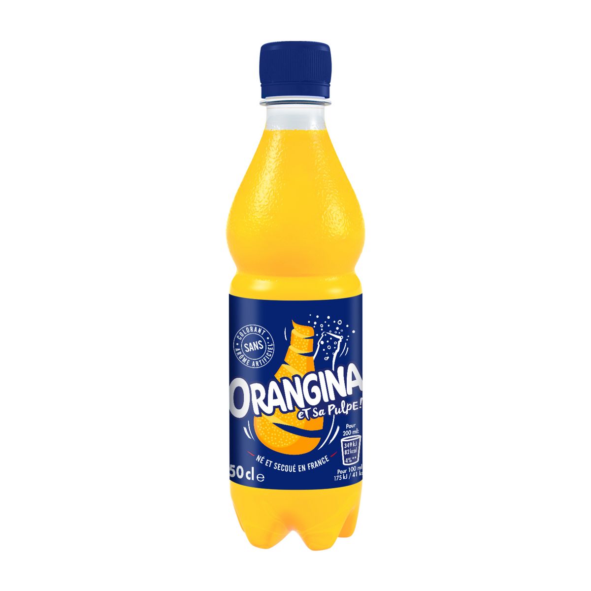 ORANGINA Boisson gazeuse à la pulpe de fruit jaune bouteille 50cl