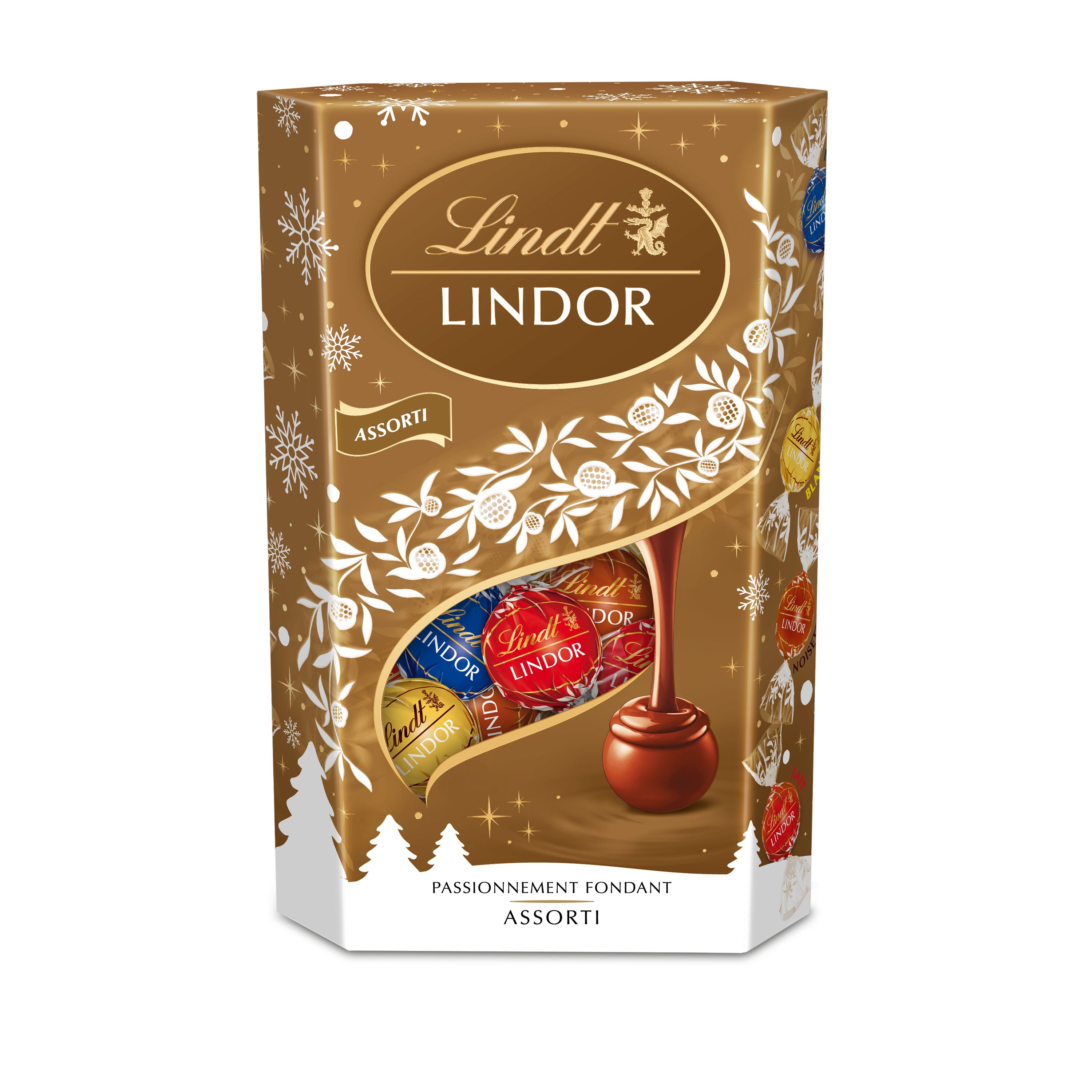 Lindor Lindt Assortiments de bouchées aux chocolats noir 45%, 60% et 70%,  fourrés d un suprême fondant. 337g 