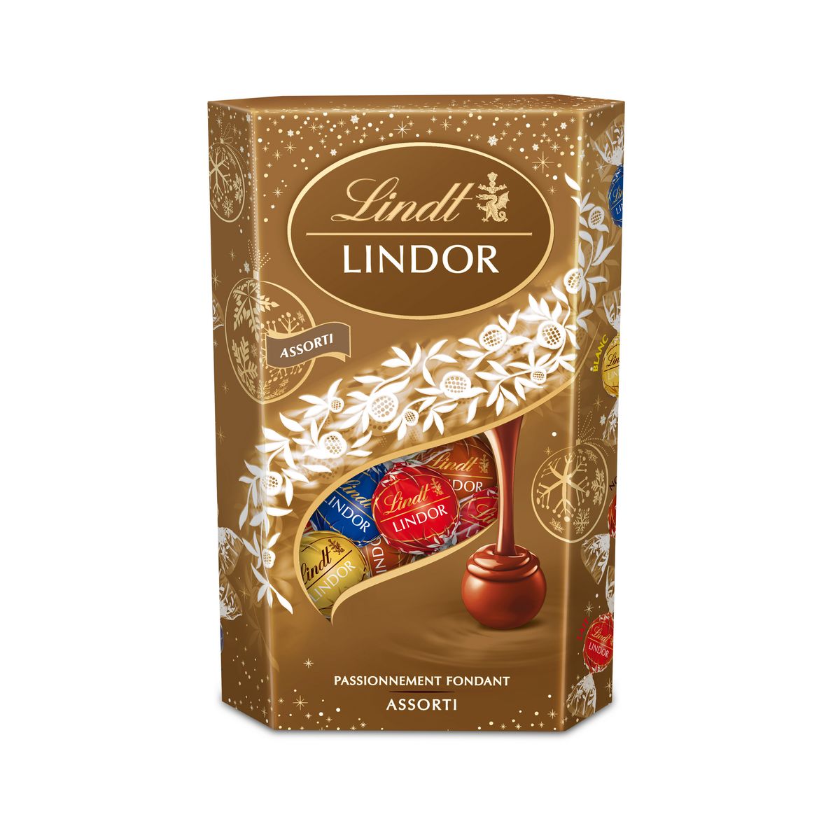 LINDT Lindor édition Noël assortiment de bouchées au chocolat au