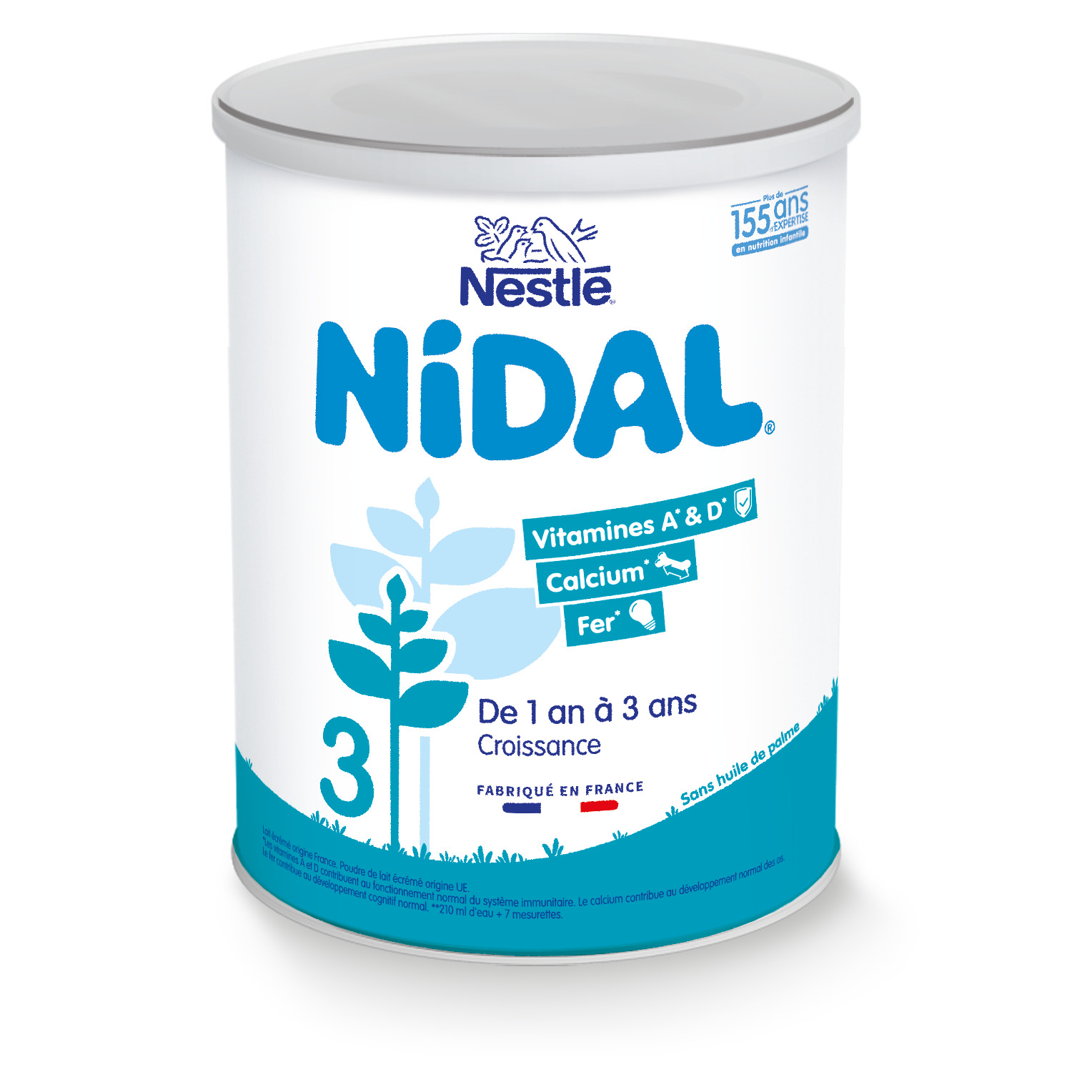 Lait 3ème âge NIDAL Croissance 800g NIDAL NESTLE : Comparateur