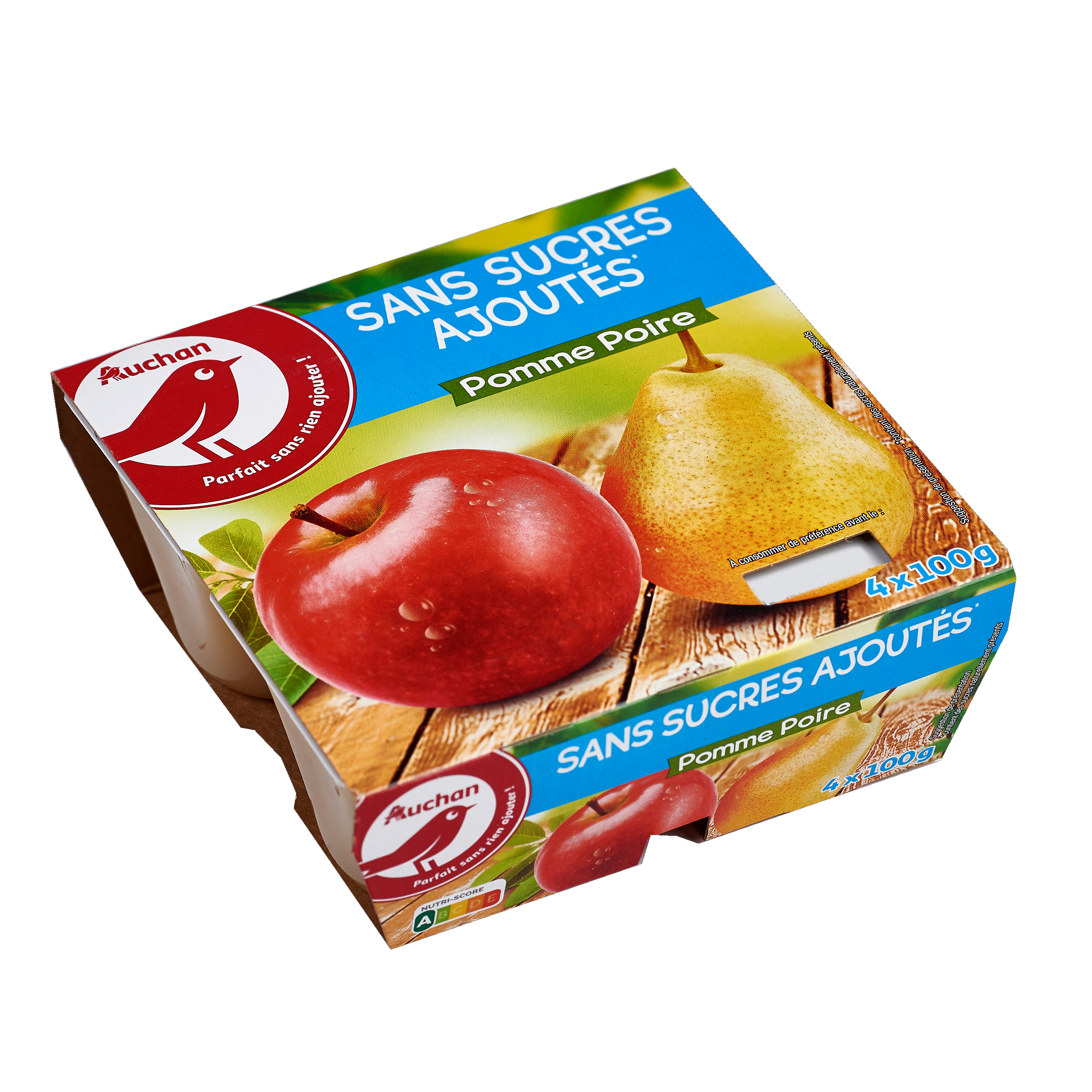 Auchan Spécialité Pomme Poire Sans
