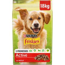 FRISKIES Active croquettes au boeuf pour chien 18kg
