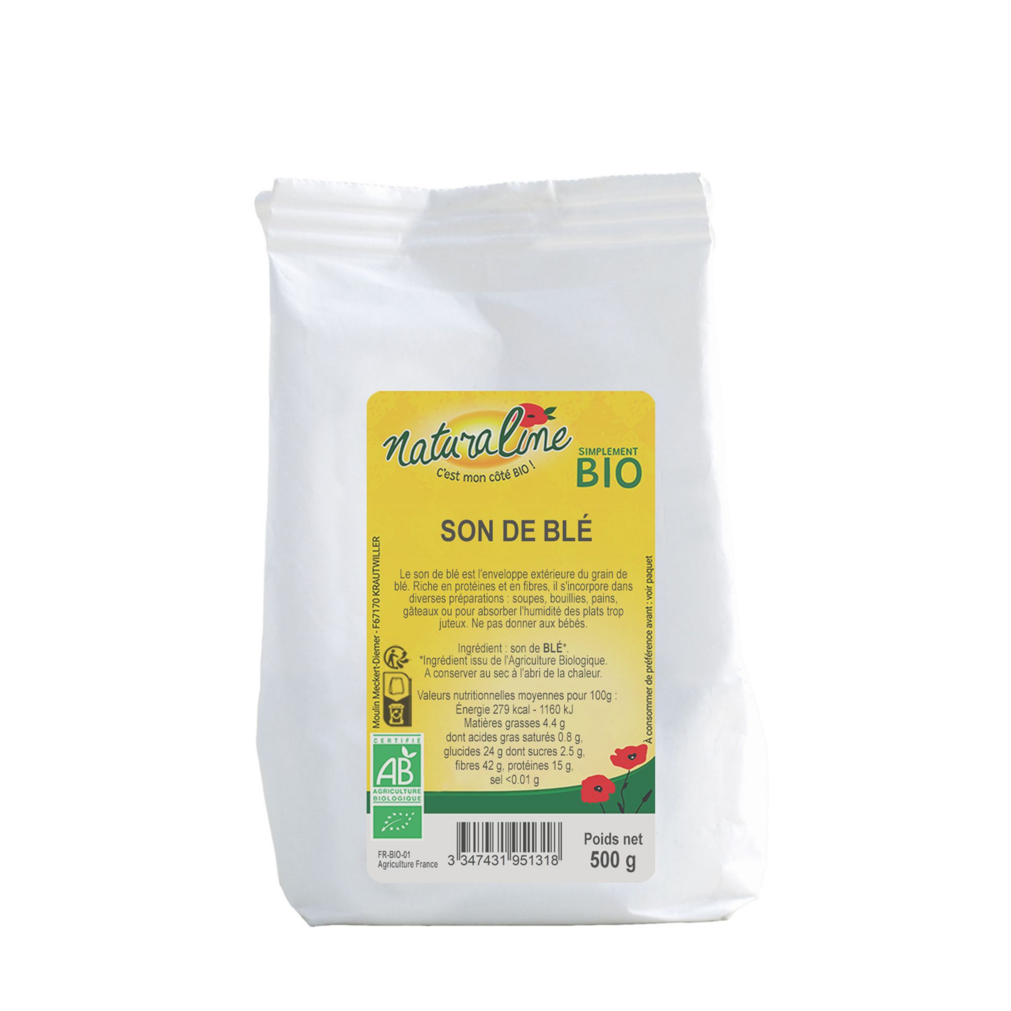 son de blé bio (450g)