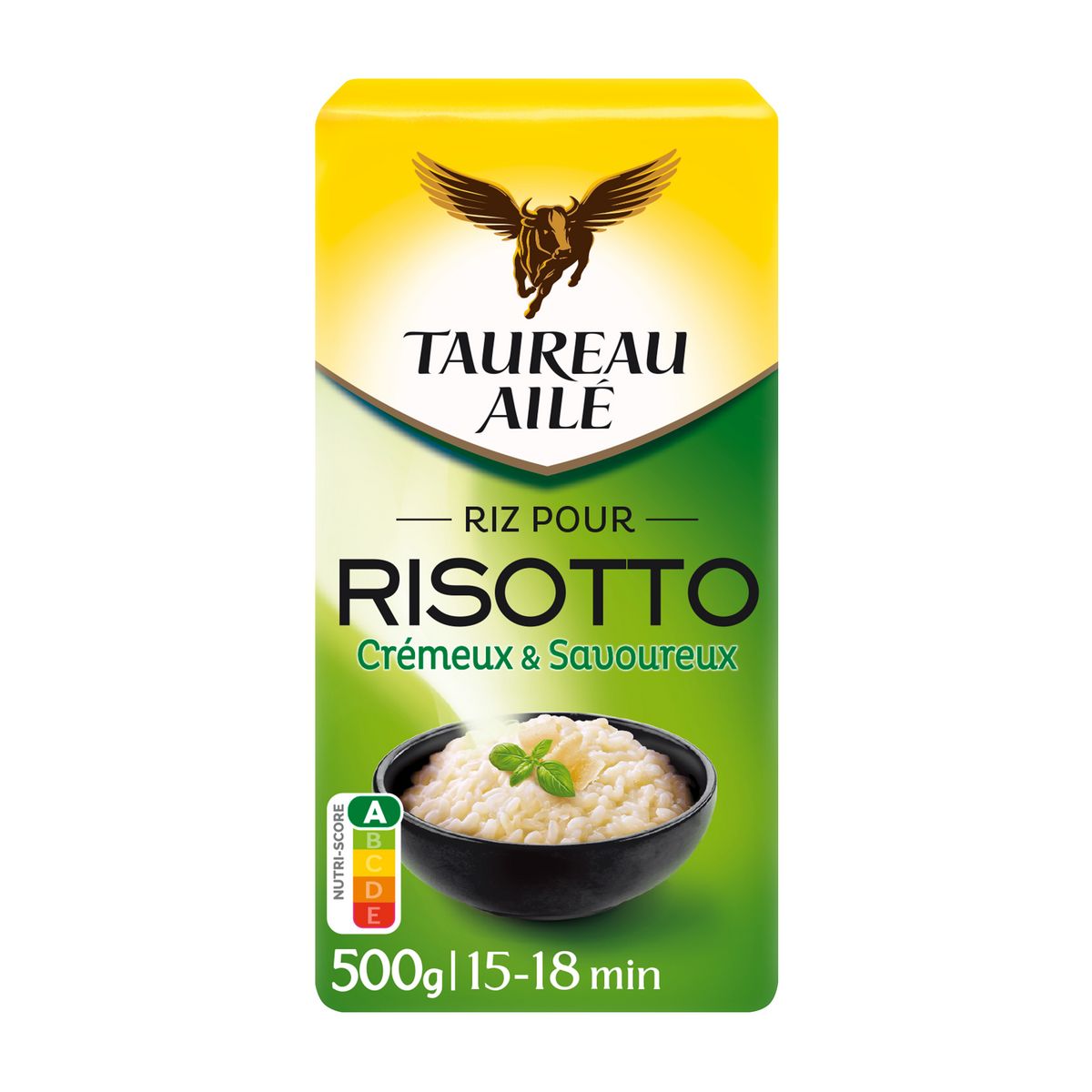 TAUREAU AILE Riz arborio pour risotto prêt en 15-18 min 500g