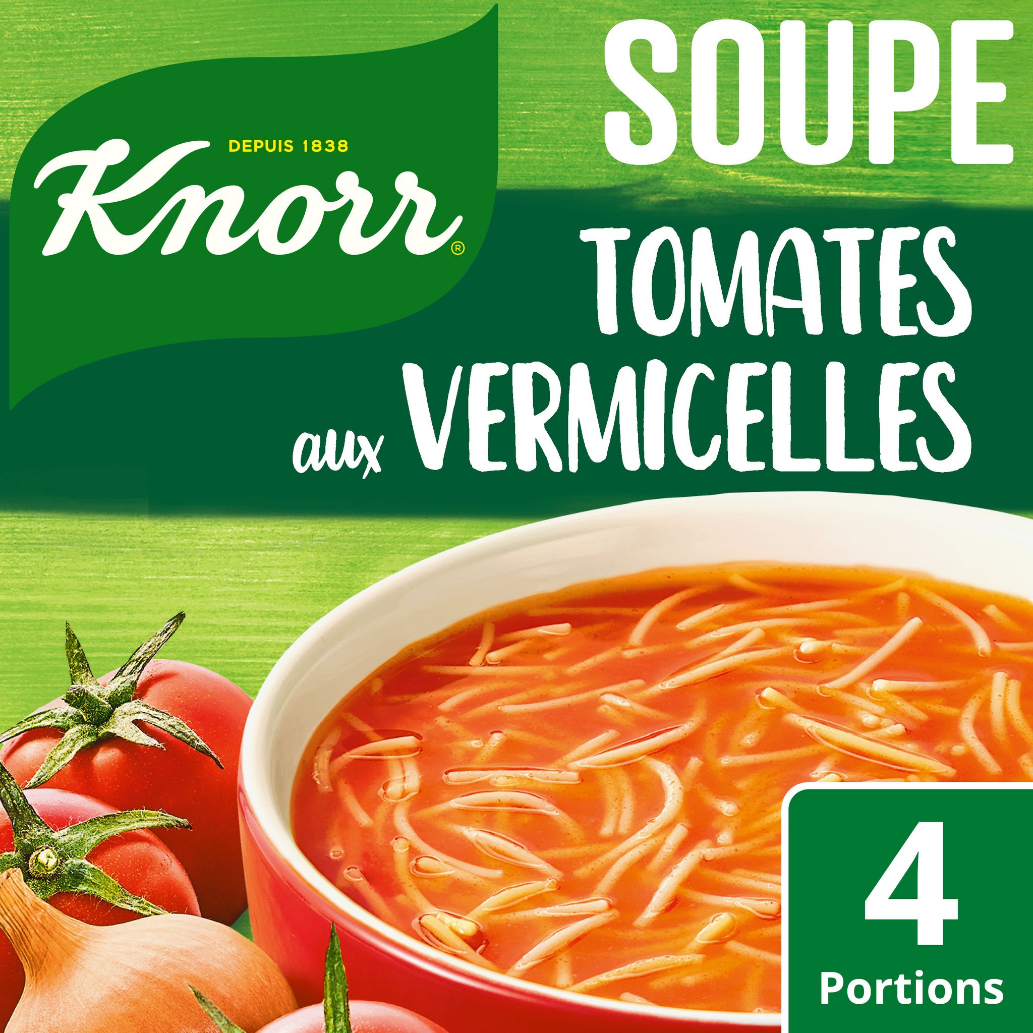 KNORR Soupe Déshydratée Velours de Tomates à la Mozzarella Sachet