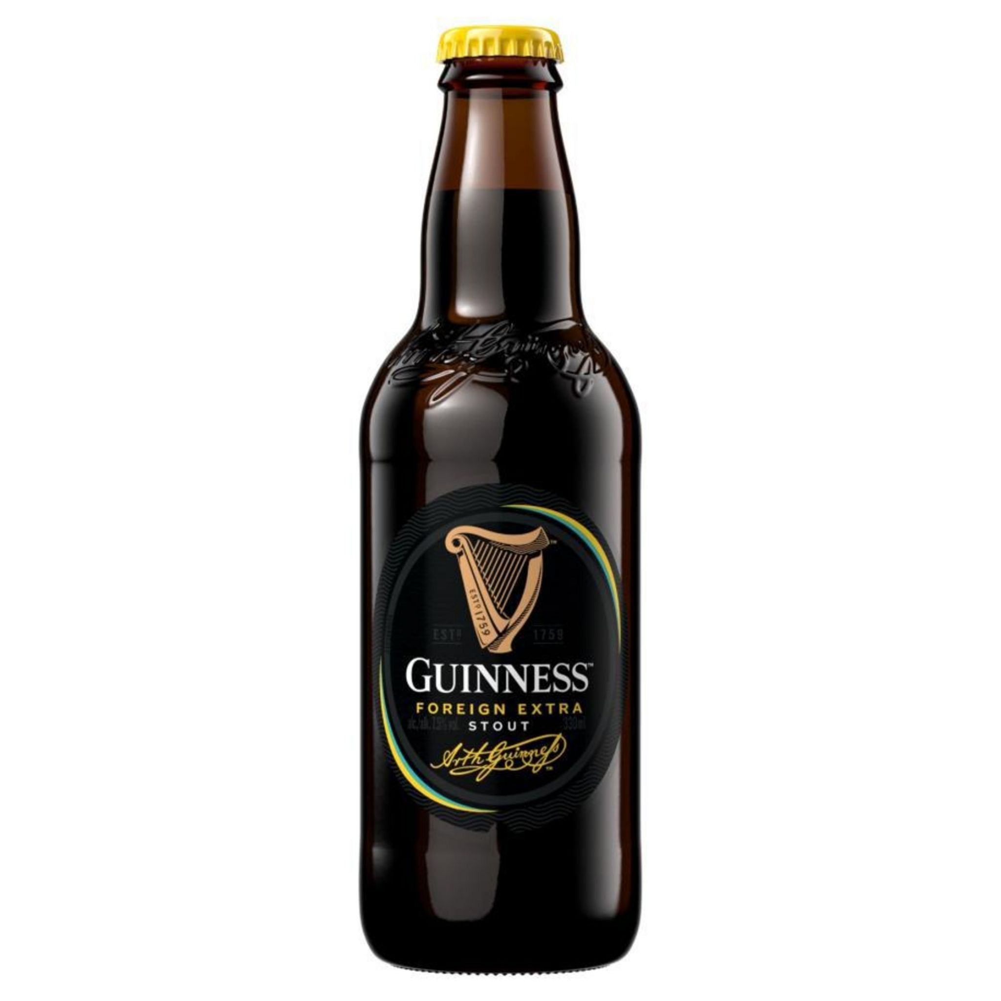 GUINNESS Bière brune extra strong 7,5% bouteille 33cl pas cher