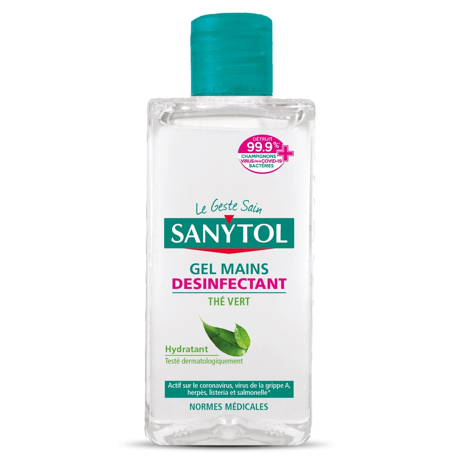 Gel Désinfectant Mains Maxi Format 250ml - Thé Vert - Sanytol