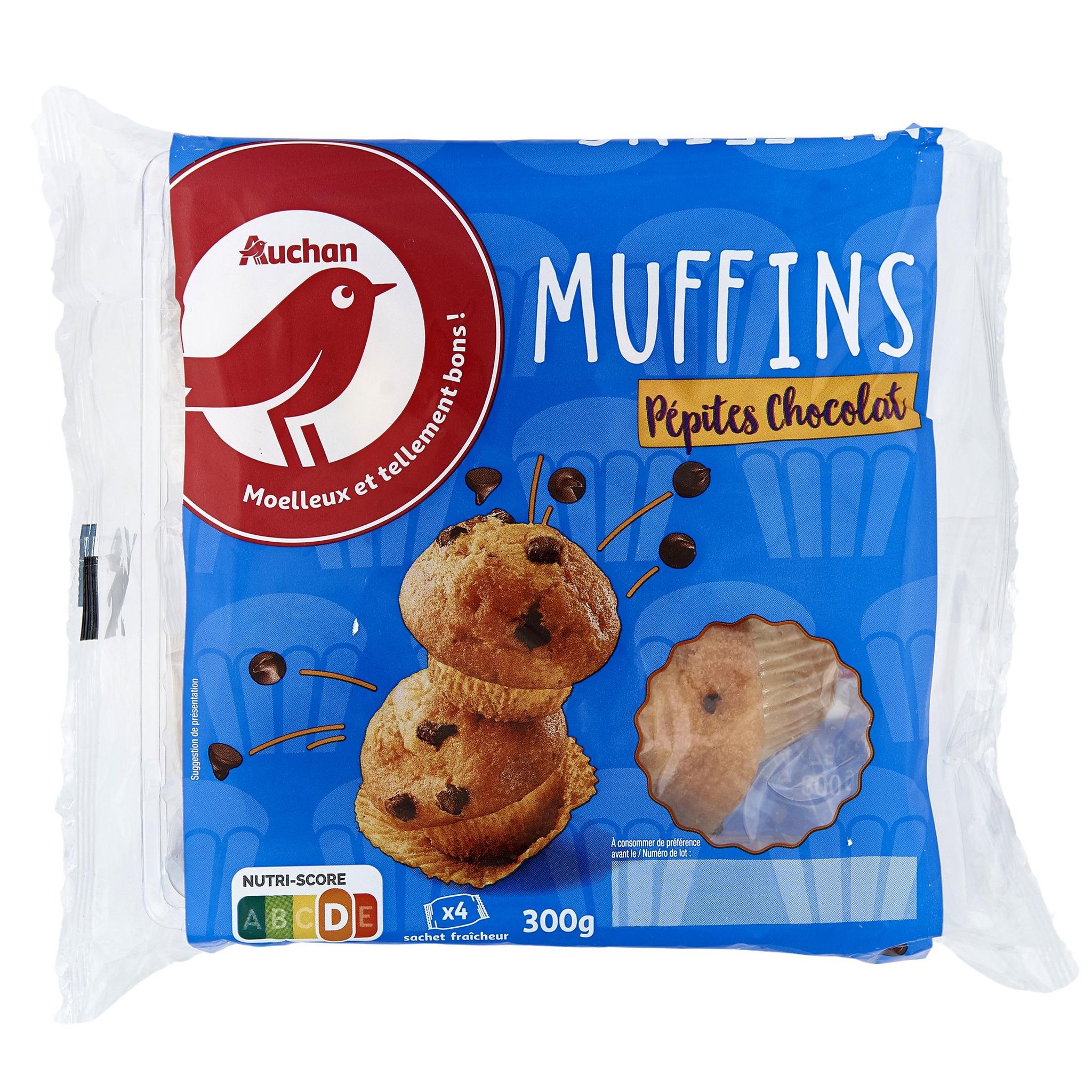 Muffin chocolat au lait individuel 16x100g