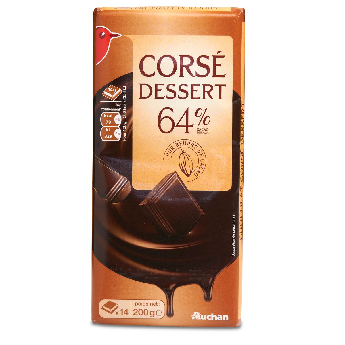 Chocolat Pâtissier Noir 64,5%