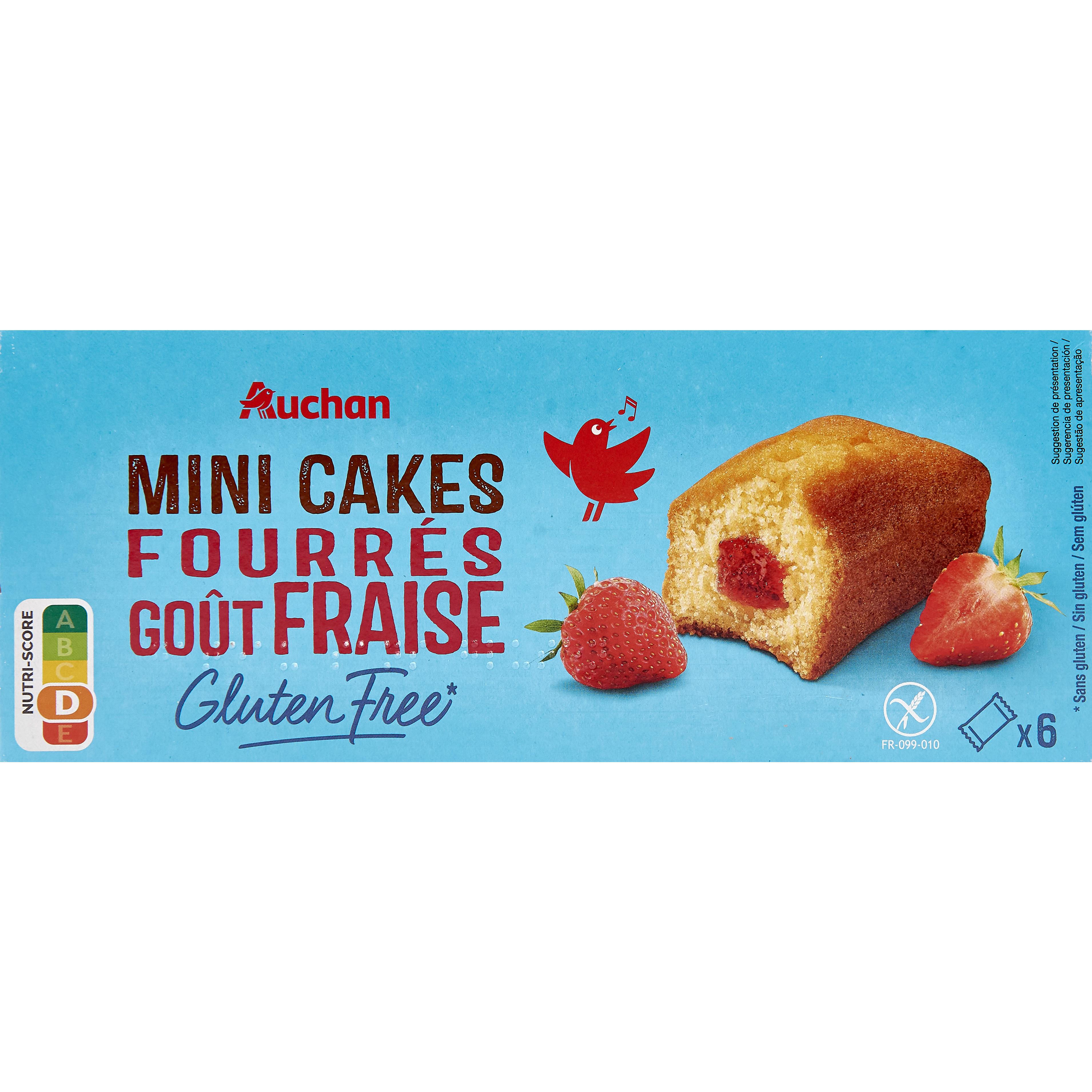 Petits cakes fourres fraise sans gluten GERBLE