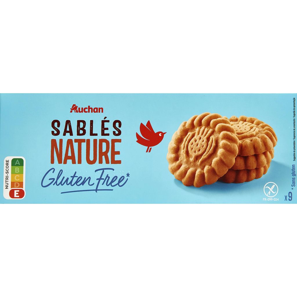 Sablés sans gluten noisette avoine, bio - Nature et Cie