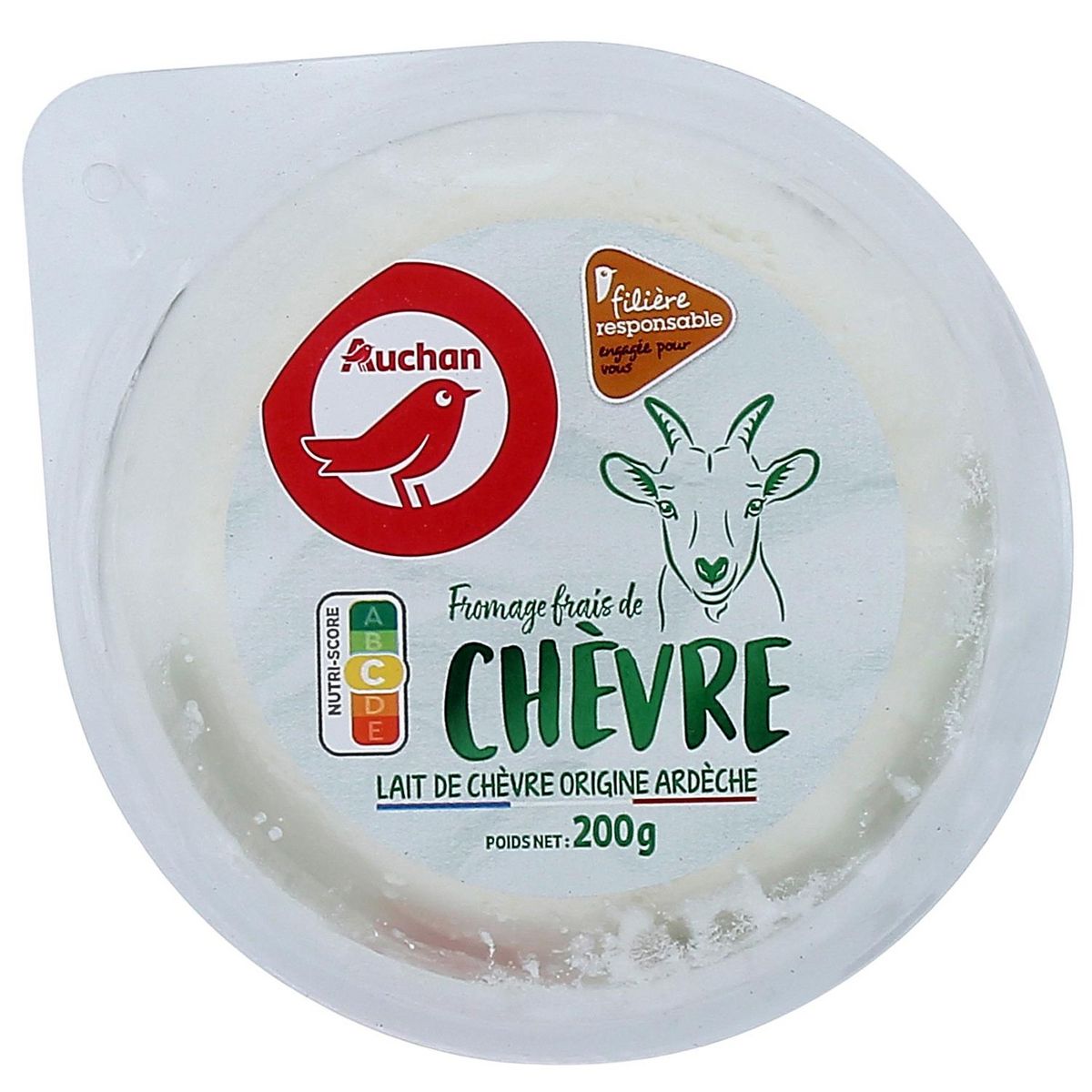 Auchan Fromage Frais De Chevre Filiere Responsable 0g Pas Cher A Prix Auchan