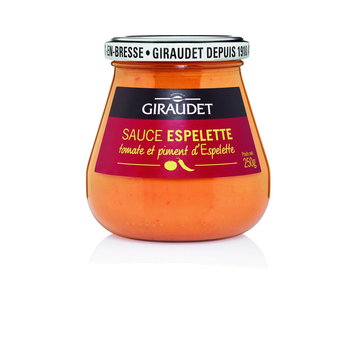GIRAUDET Sauce tomate piment d'Espelette 250g