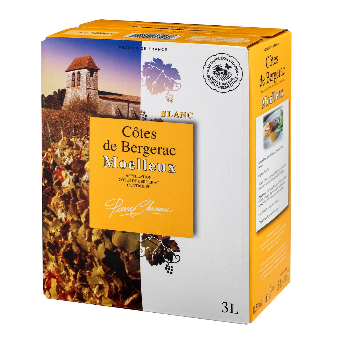 Vin Blanc Moelleux Côtes De Bergerac AOP - Bag-in-Box ® 3L