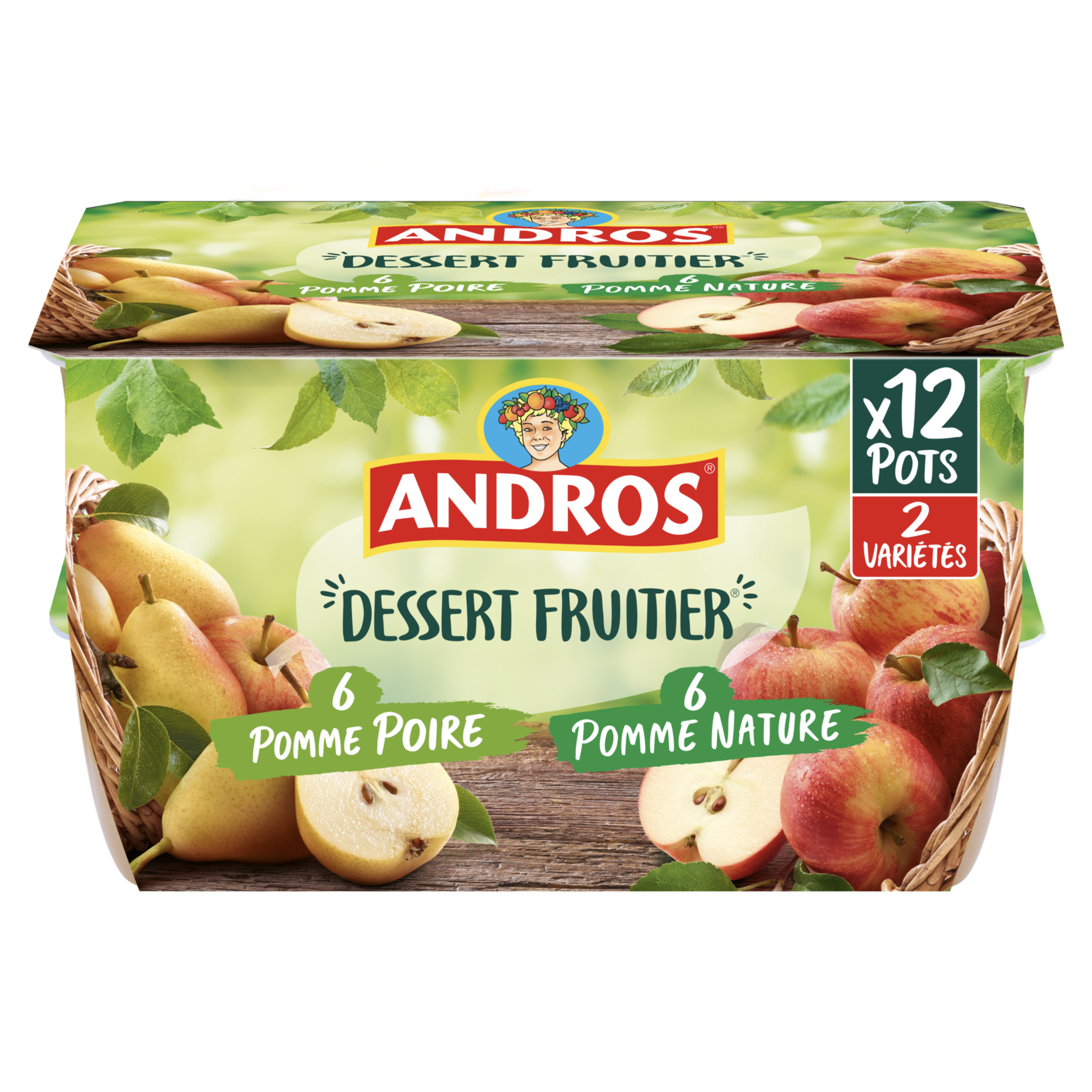 ANDROS Spécialité pomme nature 16x100g pas cher 