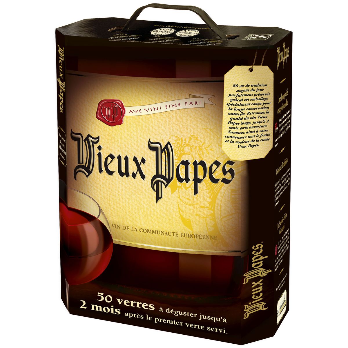VIEUX PAPES Vin de l'Union Européenne Vieux Papes rouge Grand Format 5L