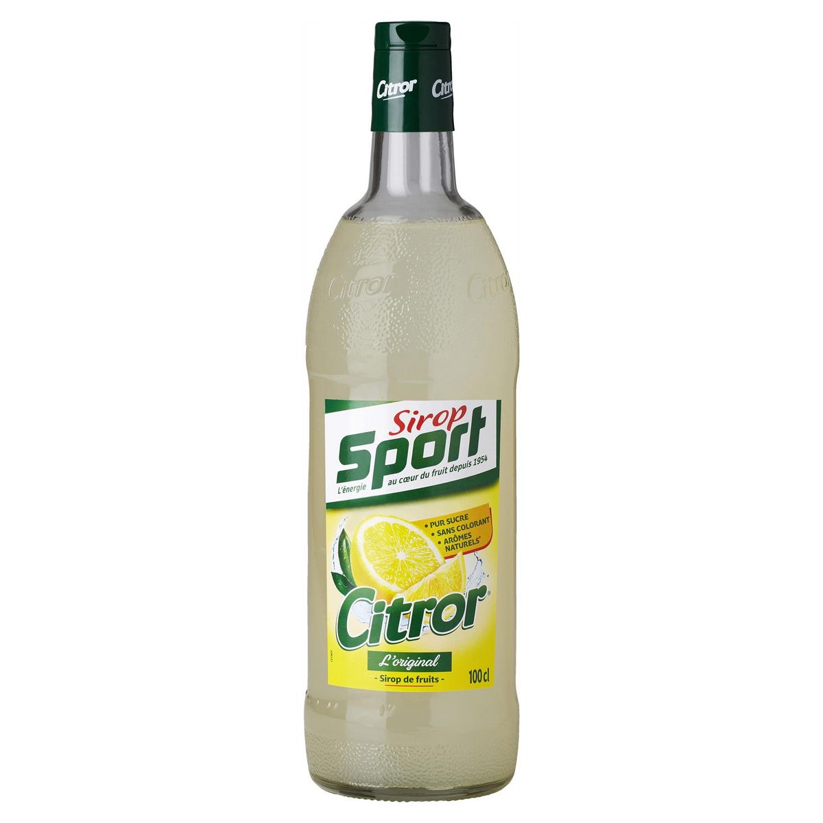 SIROP SPORT Sirop de citron bouteille de verre 1L pas cher - Auchan.fr