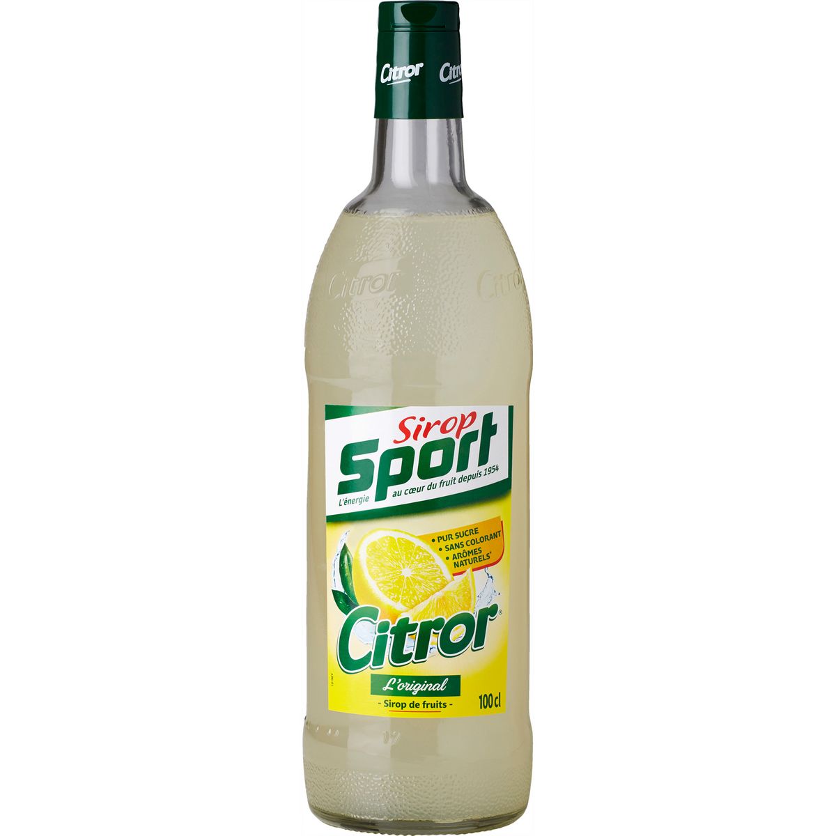 SIROP SPORT Sirop de citron bouteille de verre 1L