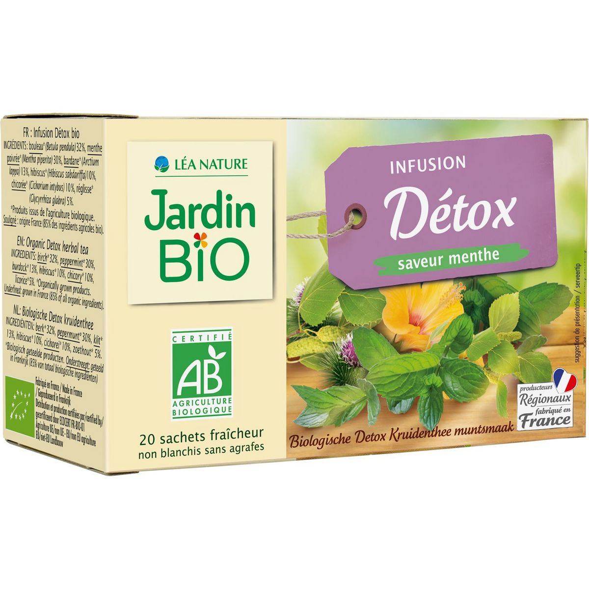 Home delivery of infusion Jardin Bio Detox 30g