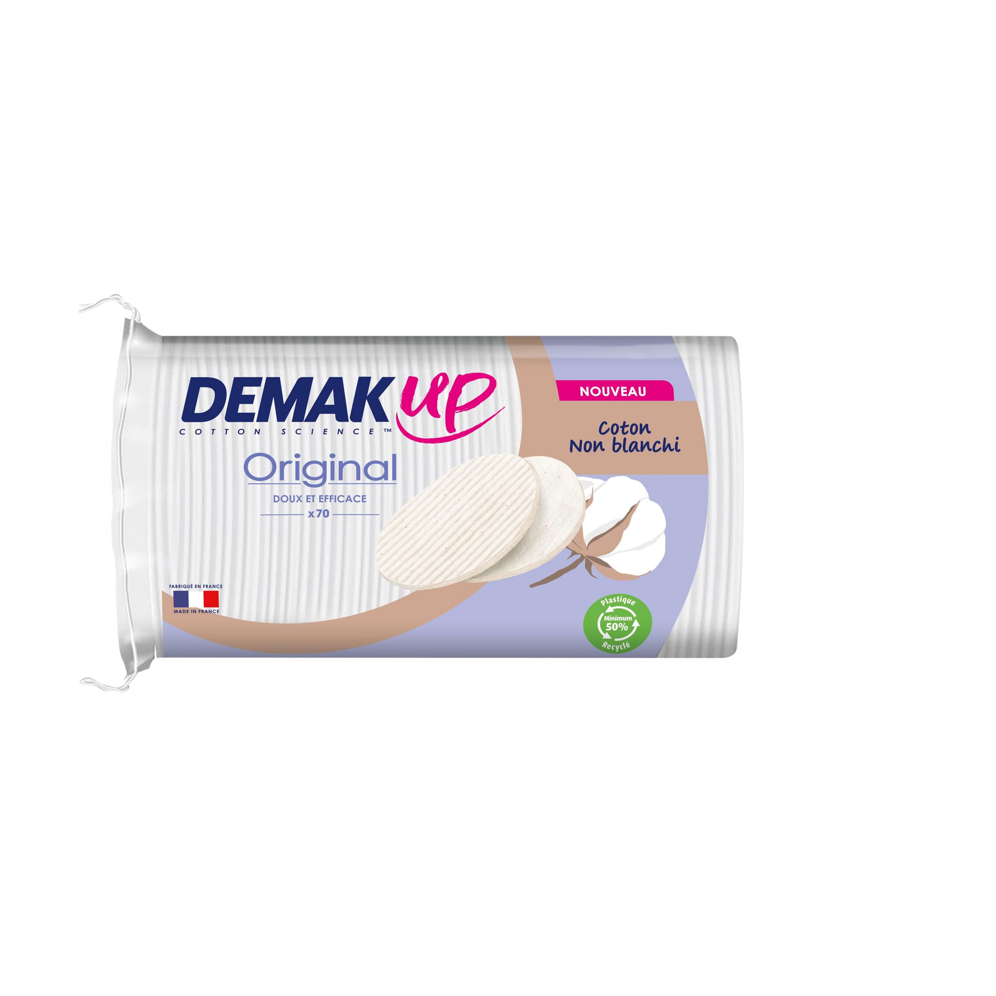 Coton Original DEMAK'UP : le paquet de 105 cotons à Prix Carrefour