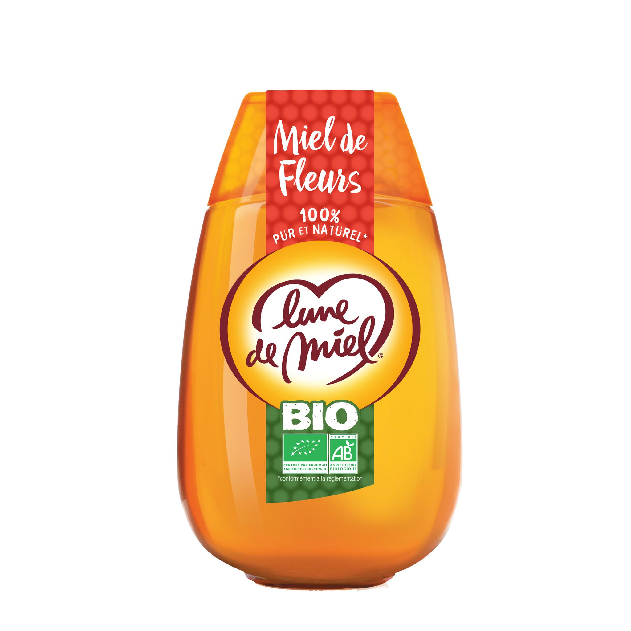 AUCHAN BIO Miel liquide en flacon doseur 250g pas cher 