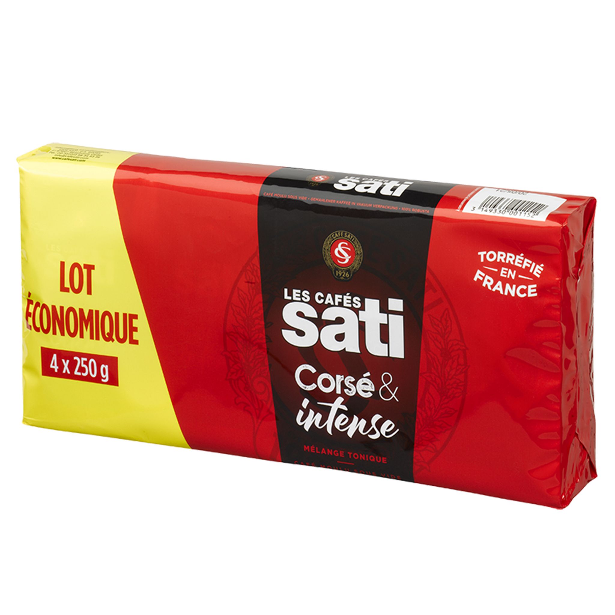 AUCHAN Dosettes de café classique intensité 5 compatibles Senseo 60 dosettes  414g pas cher 