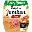 FLEURY MICHON Râpé de jambon fumé 2x75g
