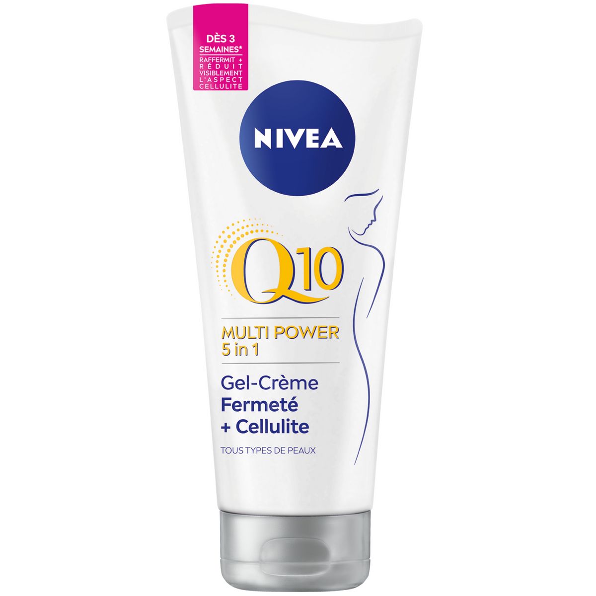 NIVEA Q10 plus gel-crème fermeté + cellulite extrait de lotus tous types de peaux 200ml