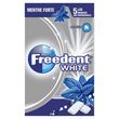 FREEDENT White chewing-gums sans sucres menthe forte 5x10 dragées 70g
