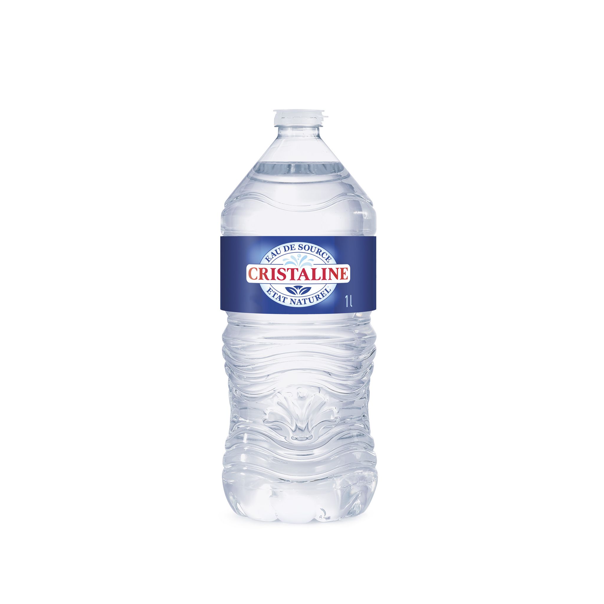 CRISTALINE Eau de source plate 1l pas cher 