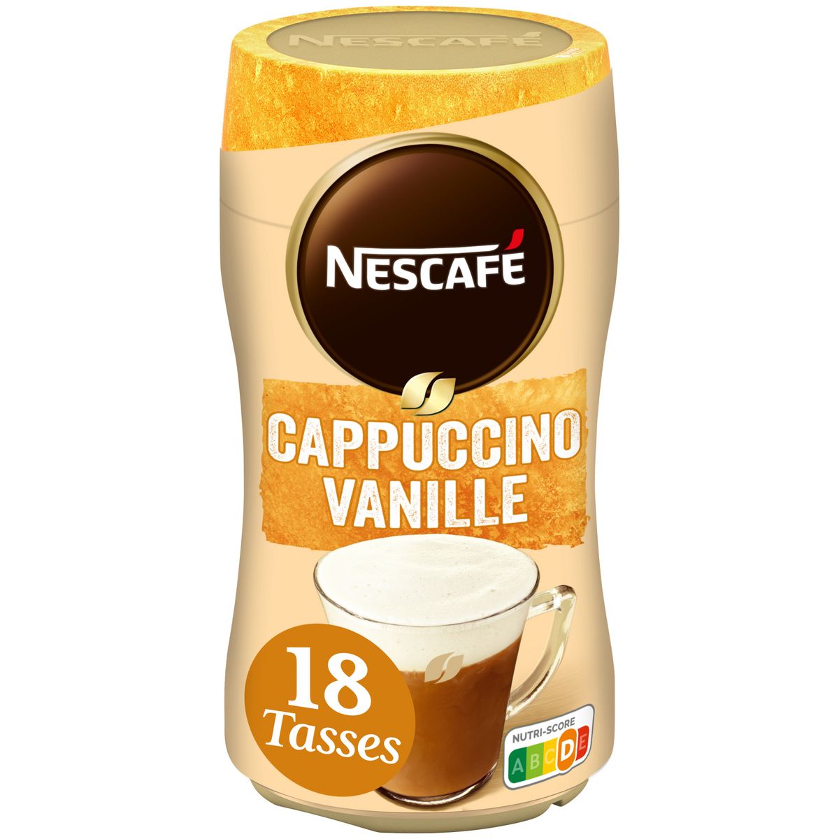 NESCAFE Café soluble cappuccino vanille 18 tasses 310g