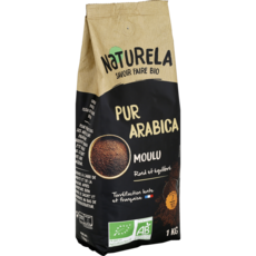 NATURELA Café moulu bio pur arabica intensité 7 1kg