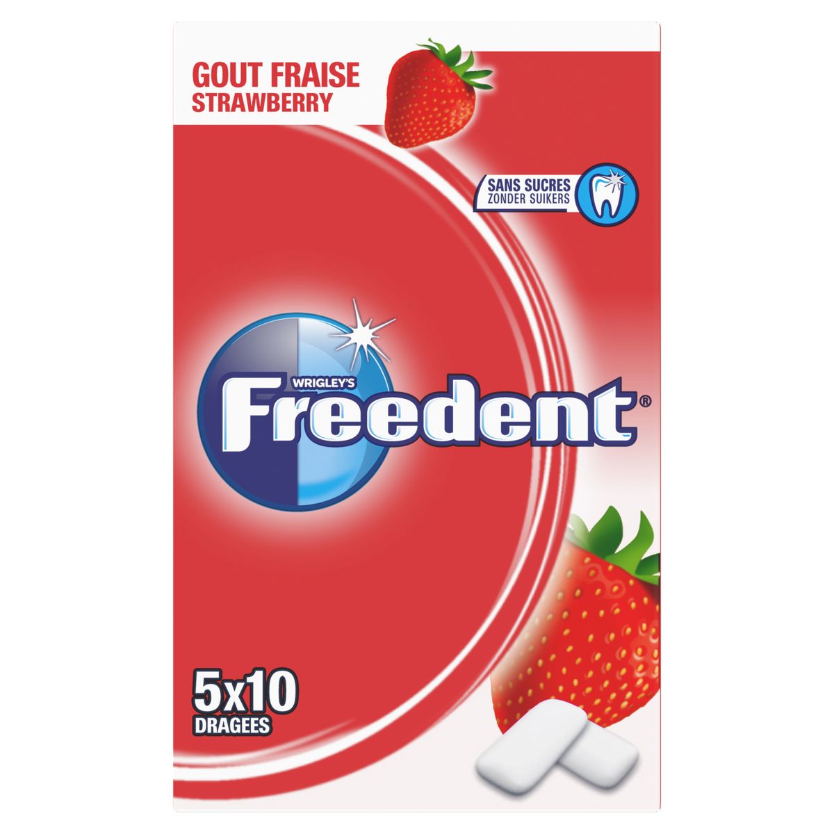 Hollywood chewing gum fraise sans sucre