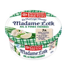 MADAME LOIK Mme Loïc fromage fouetté ail et fines herbes à tartiner 150g